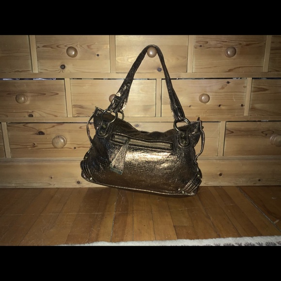 Bronze metallic shoulder bag - Picture 1 of 3
